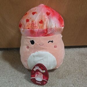 Squishmallows Pink and White Heart Plush